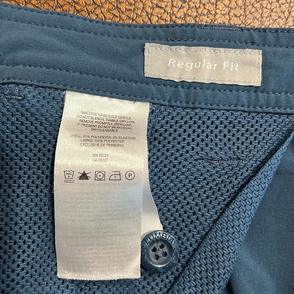 Brand New Columbia Sportswear Company Activewear 5 pockets Cool Blue Shorts! - Picture 7 of 9